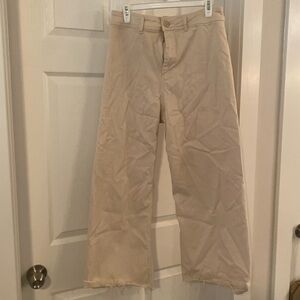 Antonio Melani High Rise Wide Leg Frayed Edge Pants - Size 10
